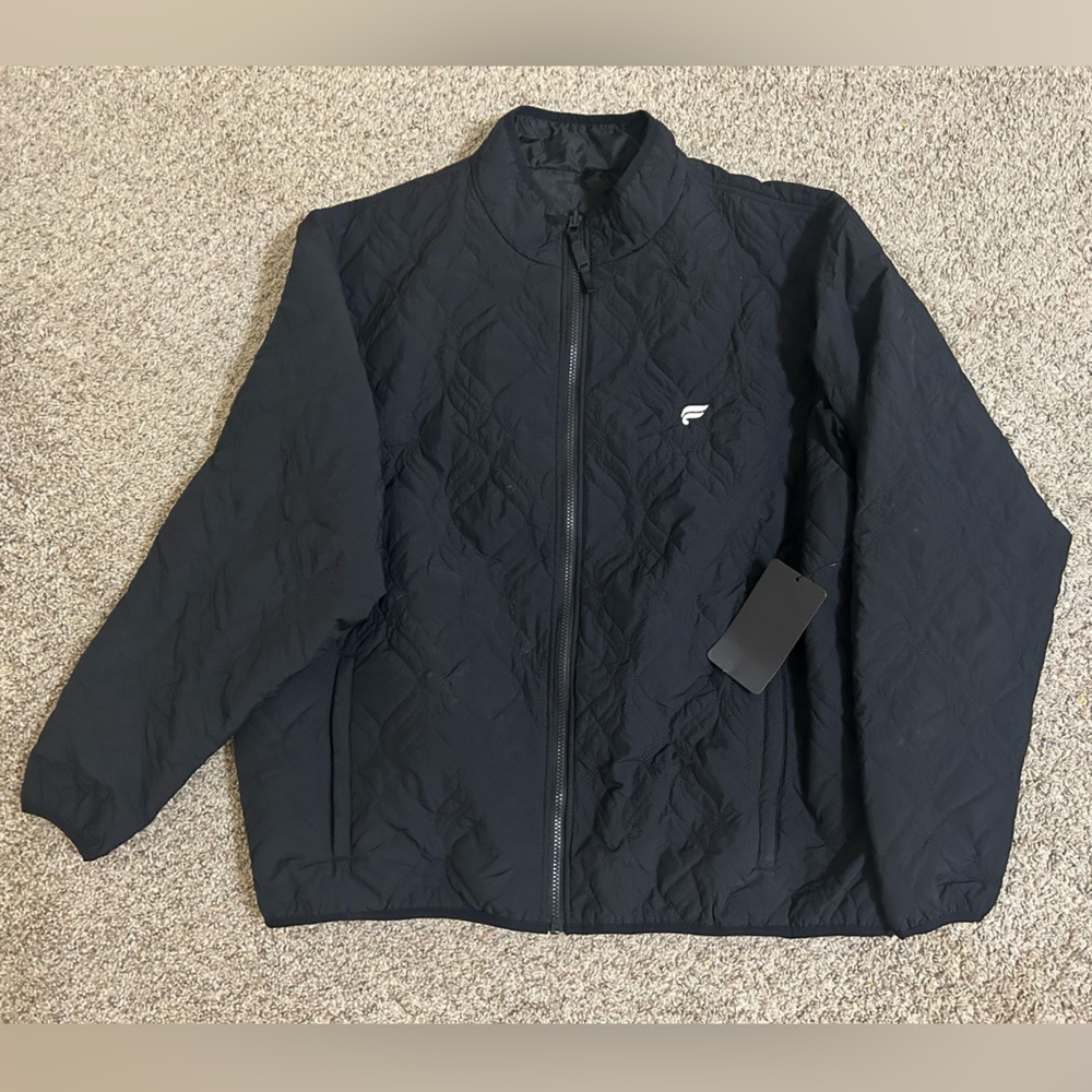 NWT Fabletics Men's The Switch Loft Jacket XXL Reversible Athletic Outdoor Black